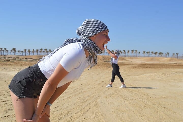 Spider Car Buggy Desert Adventure with Camel Ride from Marsa Alam