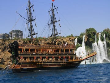 Antalya Pirate Boat Tour with Foam Party and Transfers