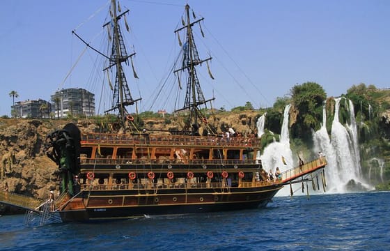 Antalya Pirate Boat Tour with Foam Party Soft Drinks & Transfer