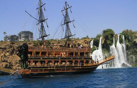 Antalya Pirate Boat Tour with Foam Party and Transfers