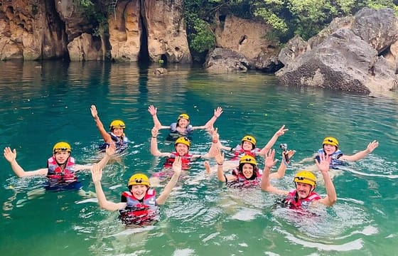 Zipline Dark cave & Paradise cave: Full-day Exploration