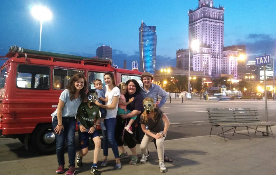 Custom Private Retro Minibus Tour of Warsaw's Highlights
