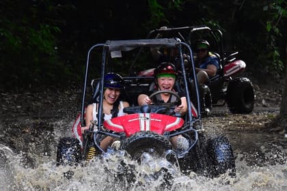 Roatan Jungle ATV Buggy Tour with Sloths & Historical Beach Stop