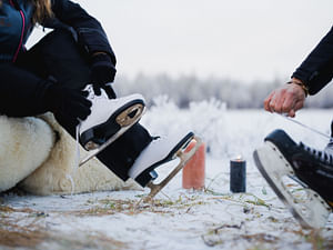Wilderness Lake Ice Skating 
