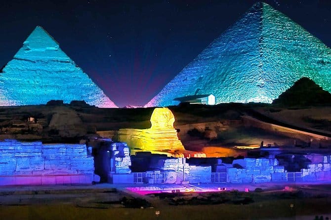 Cairo: Sound and Light Show at Giza Pyramids: A Night of Ancient Spectacle With Dinner