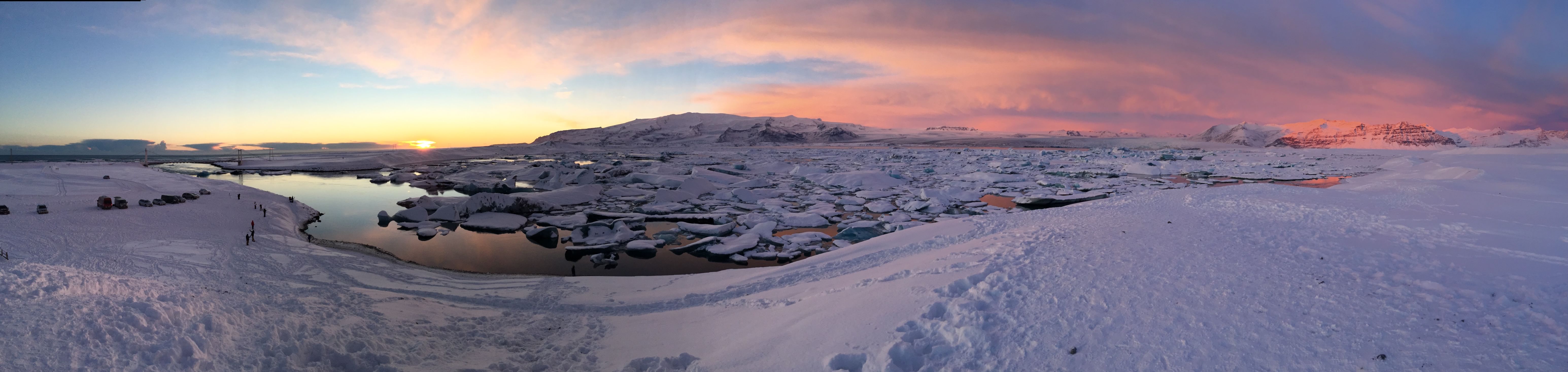 Iceland Glacier lagoon during Arctic adventures 2 day south coast tour