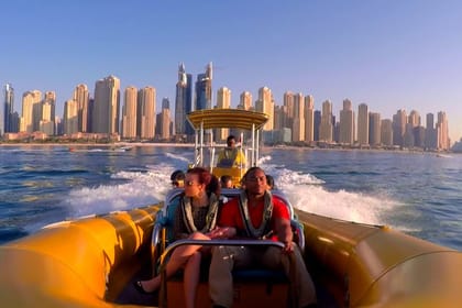 60-Minute Yellow Boat Tour of Dubai Harbour Landmarks