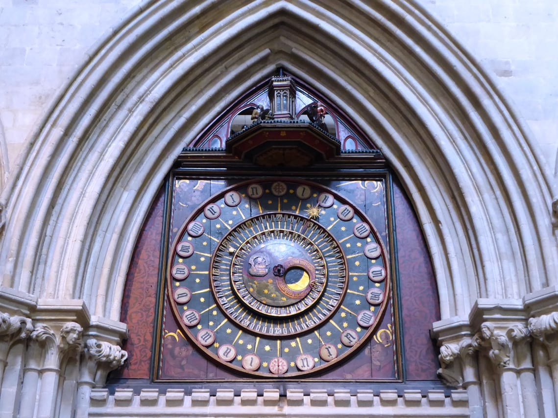 The world's second oldest working clock - Wells Cathedral