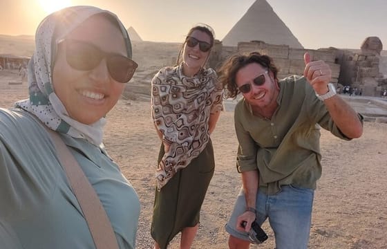 Giza Pyramids From Cairo Airport All Inclusive Private Trip