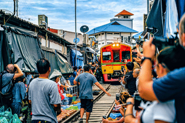 Private Day Tour of Amphawa Floating Market and Train Market