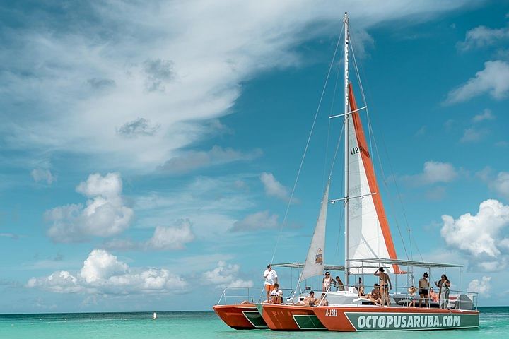 Aruba Private Catamaran Charter: Snorkeling, Open Bar & Scenic Views