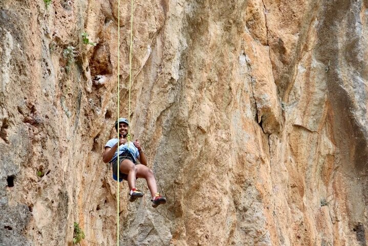 Rock Climbing with a Guide in Chania Therisos Gorge 3