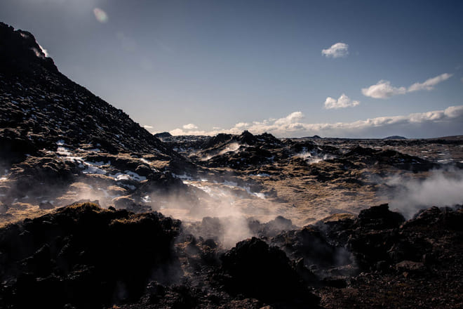 Volcano Eruption Site & Blue Lagoon Admission Tour 3