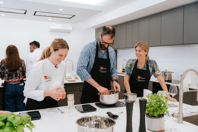 Pasta & Tiramisu Semi-Private Cooking Class in Rome