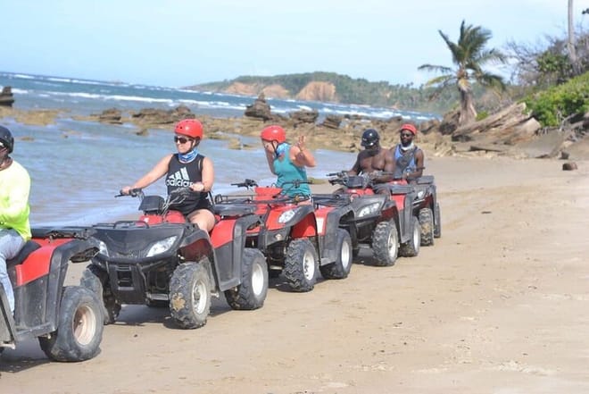ATV 4 wheel off Road from Amber Cove & Taino bay port silver 10