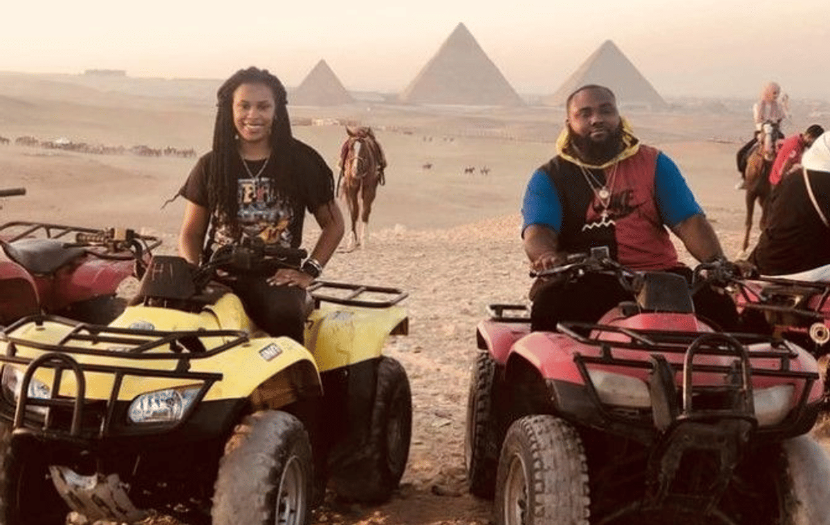 Quad bike desert safari at the Giza pyramids
