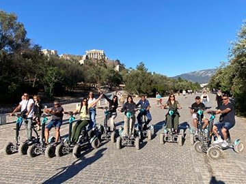 Electric ATV Scooter Tour of Modern Athens Landmarks