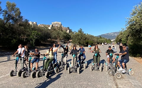 Electric ATV Scooter Tour of Modern Athens Landmarks