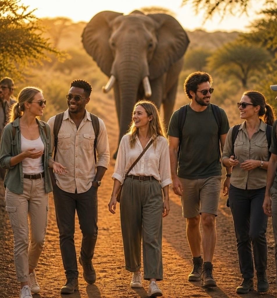 Walk with an elephant - Elephant Sanctuary Tour