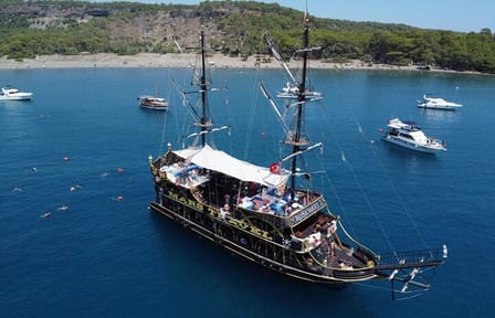 Kemer Pirate Boat Tour with Lunch & Free Soft Drinks