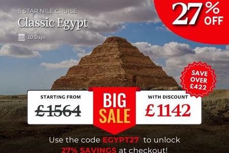 Classic Egypt Nile Cruise: Explore Ancient Wonders & Iconic Landmarks