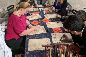 Calligraphy Workshop at Shanghai's Historic Orchid Pavilion