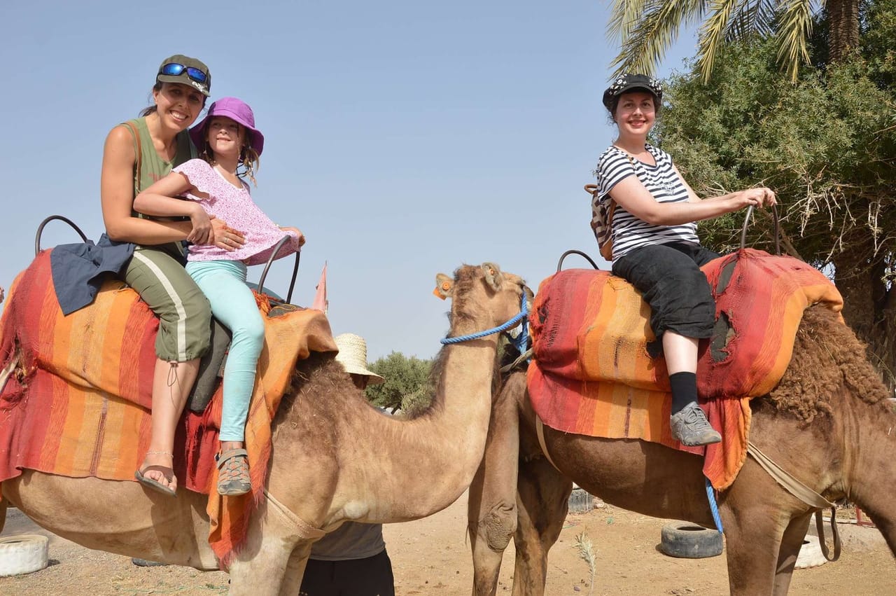 Camel riding with BBQ and sunset 3
