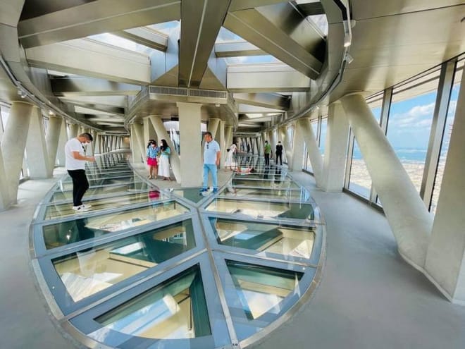 Dubai Sky View Glass Slide, Dubai Mall Shopping, Burj Khalifa 124/125th floor and Musical Fountain Show tour with Private Transfers photo 2