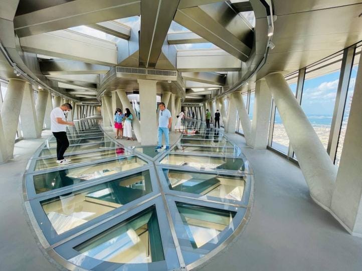 Dubai Sky View Glass Slide, Dubai Mall Shopping, Burj Khalifa 124/125th floor and Musical Fountain Show tour with Private Transfers 2