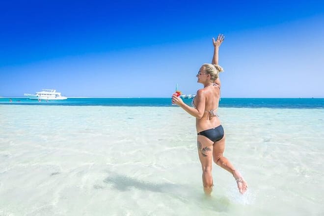 Orange Bay Snorkeling Sea Trip &amp; Water Sports Banana boat &amp; Quadra -Hurghada