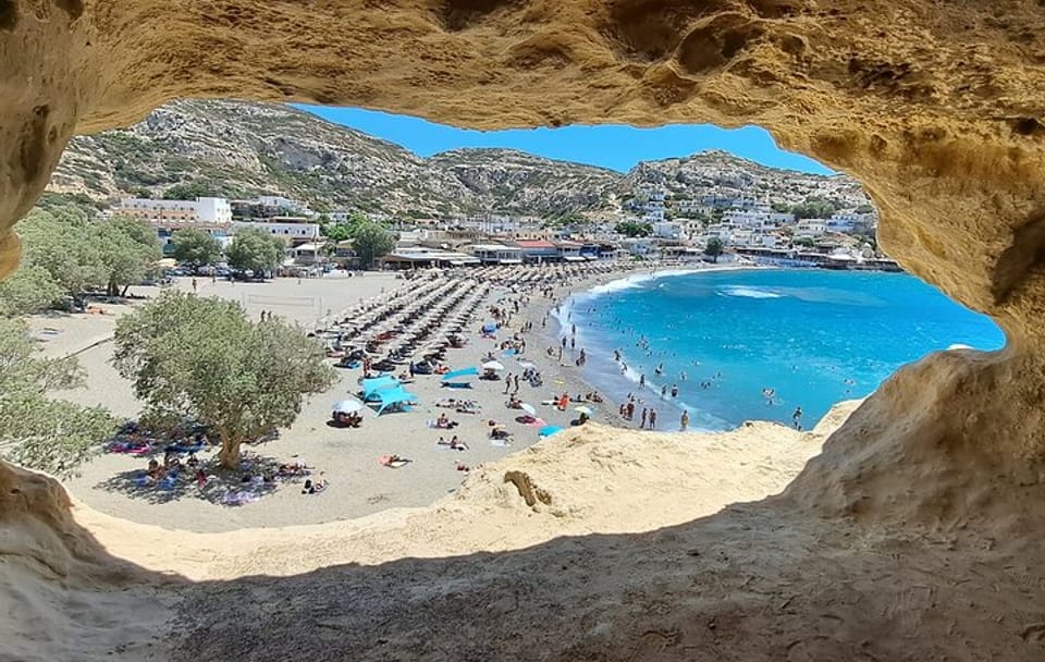 Private Tour to South Crete and Hippies Caves from Heraklion