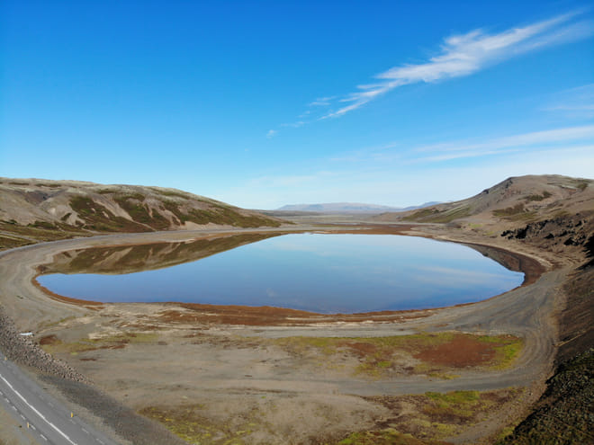 Iceland in a nutshell, Borgarfjordur, Husafell, Lava waterfall, glacier. 8