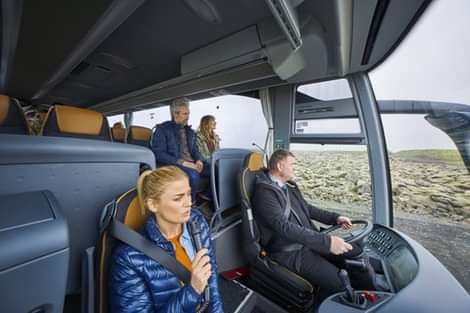 A guide will be there to answer questions and tell you about Iceland