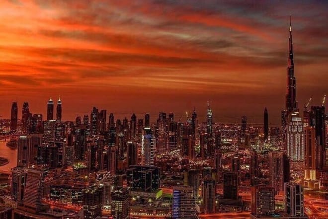 Dubai by Night: Private City Tour with Dubai Fountain Show 2