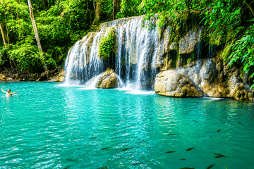 Erawan Waterfall and River Kwai Bridge Tour from Bangkok