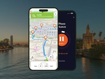 GPS audioguide app: Stroll along the Guadalquivir at your own pace.