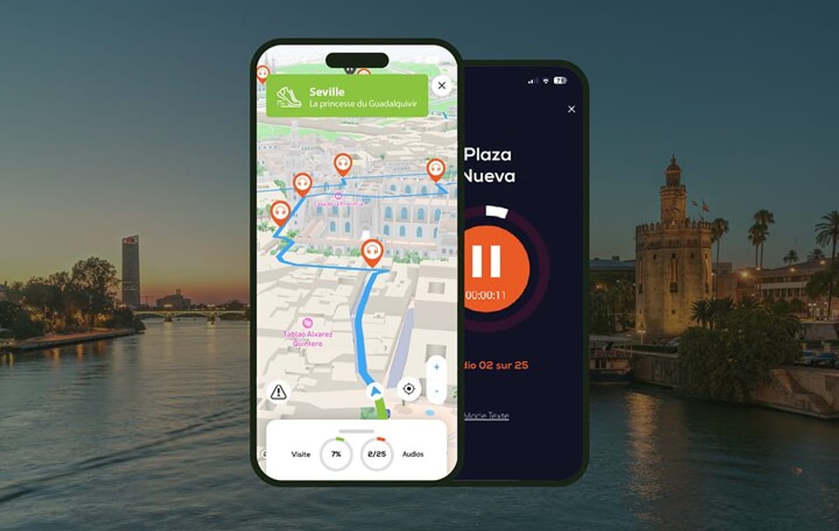Seville: Audio Guided Walking Tour (3:20 – 28 audio comments)