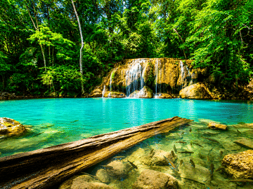 Erawan Waterfall, River Kwai Bridge & JEATH War Museum Tour from Bangkok