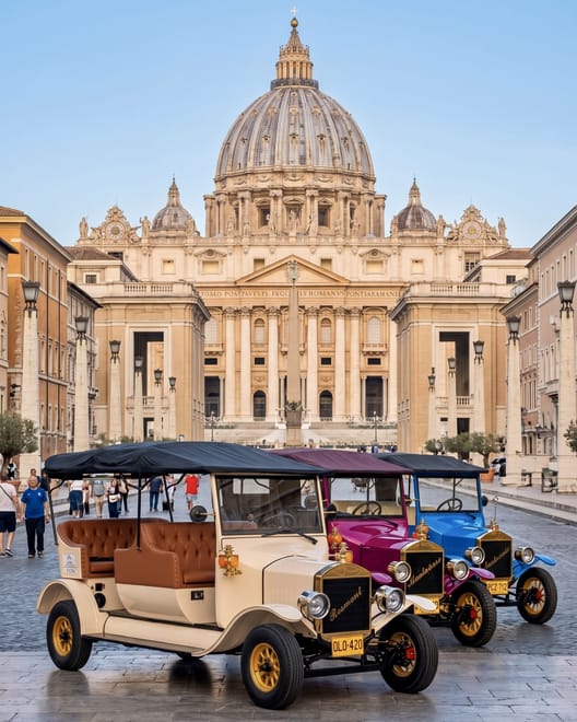 Rome Private VIP Vintage Car Tour: Luxury, Comfort & Prosecco (3h) 4