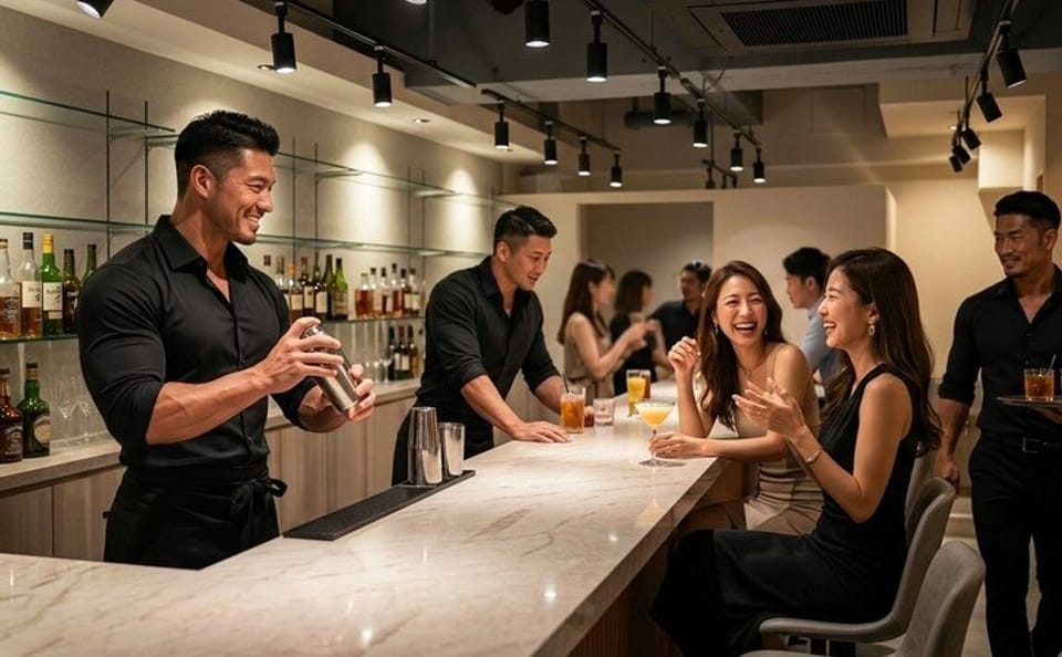Muscle Bar Kyoto Entrance Fee & Reservation with Macho Men