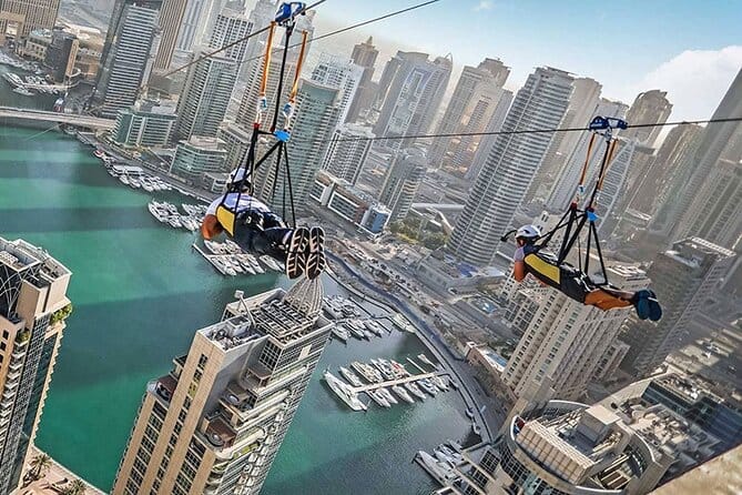 Dubai : XLine Marina, Experience the World’s Longest Urban Zipline!