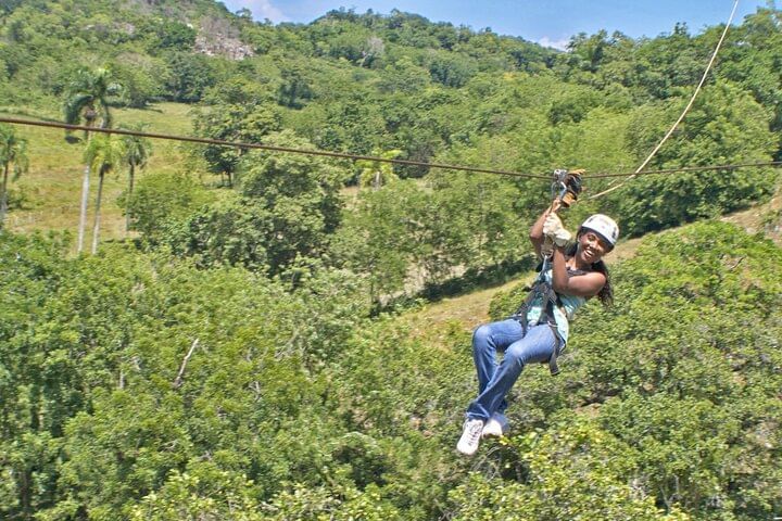 Waterfall Hike Zip Lining & Horseback Ride Tour from Puerto Plata