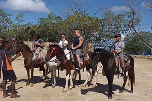 Roatan Jungle Horseback Riding and beach daypass 