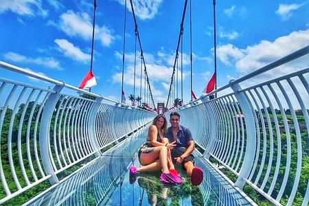 Glass Bridge and Waterfalls