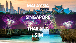 Singapore & Malaysia & Thailand Data eSIM - Powered by CMLink