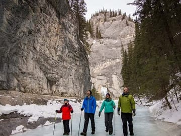 Grassi Lake and Grotto Canyon Winter Icewalk from Banff