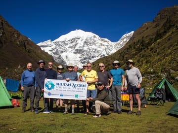 At the base of the Mt. Jomolhari