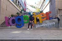 The town square in Plovdiv