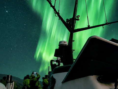 Northern Lights Boat Tour with Hot Chocolate and Free Retry Included
