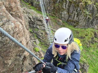 Fálkaklettur Via Ferrata close to Reykjavik, photo 10